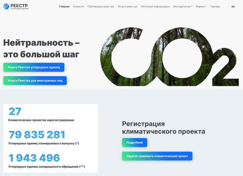 Повышение доступности информации о климатических проектах